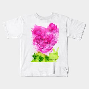 Be authentic (happy art) Kids T-Shirt